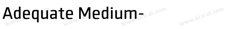 Adequate Medium字体转换